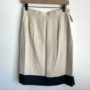 Vintage 90s Valentino Boutique two tone skirt size 10
